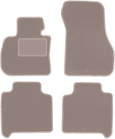 Beige velours vloermatten voor: BMW 2 F46 Gran Tourer (2015-)