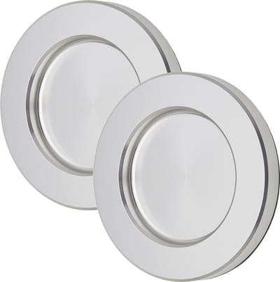 SOTECH 2s schuifdeurgreep TAYO RVS look Ø 70 x 8 mm zelfklevend (3M VHB), glasdeurgreep van aluminium, greepschaal voor glas- & kamerdeuren