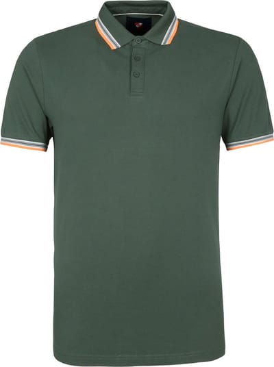 Suitable Polo Brick Donkergroen - Maat S - Heren - Polo shirt Heren met Korte mouw