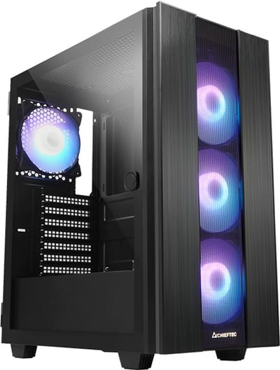 Chieftec HUNTER 2 serie - ATX Behuizing - ARGB - Geharde Glaspaneel - Zwart