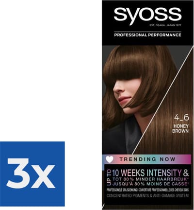 SYOSS Color baseline 4-6 Honey Brown - 1 stuk - Voordeelverpakking 3 stuks