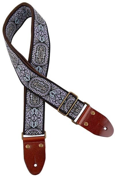 Gaucho GST-1281-4 Classic Jacquard Serie gitaarriem paars