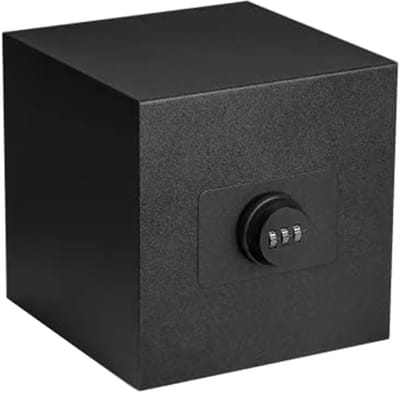 Spaarpot Cijferslot - Geldkist Metaal - Veilig Geld Bewaren - Herbruikbaar Roestvrij Staal - 17 x 16 x 16 cm
