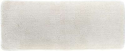 Tendance Badmat Aquarius - microfiber - hoogpolig - extra lang - creme wit - 50 x 120 cm - antislip