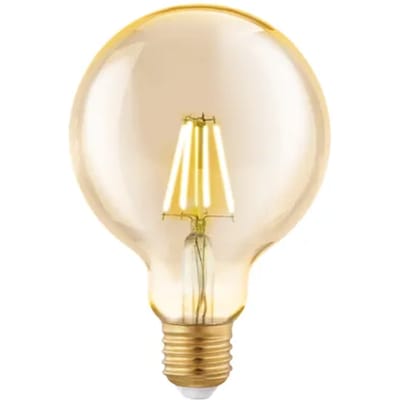 Eglo Ledfilamentlamp Globe 2 - Amber - D9,5cm - Warm Wit - E27 - 4w