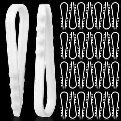 Kabelclip 100 stuks - Witte kunststof - Voor kabels 6-20mm - Stabiele bevestiging - ShopVlot