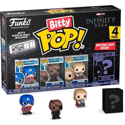 Figurine bitty pop marvel de infinity saga captain america Funko Blister 4 (x4)