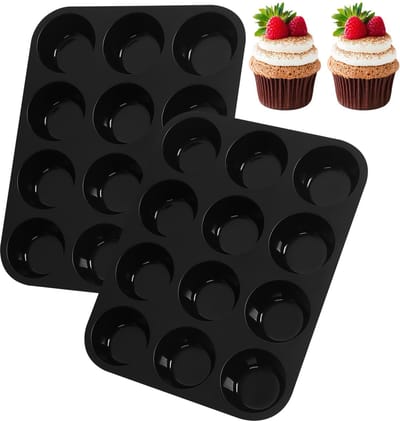 JGS ® Muffinvorm van Siliconen voor Perfecte Bakresultaten, Geschikt voor Diverse Temperaturen en Bereidingen
