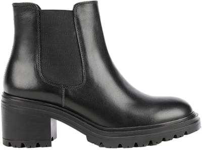 Vrouwelijke leren en elastische nylon boots   Geox Damiana
