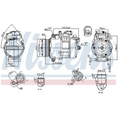 Compressor airconditioning NISSENS 890012
