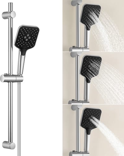 Lonheo max Doucheset met Handdouche - Handdouche met 3 stralen - Glijstang 70 cm - Doucheslang 150 cm