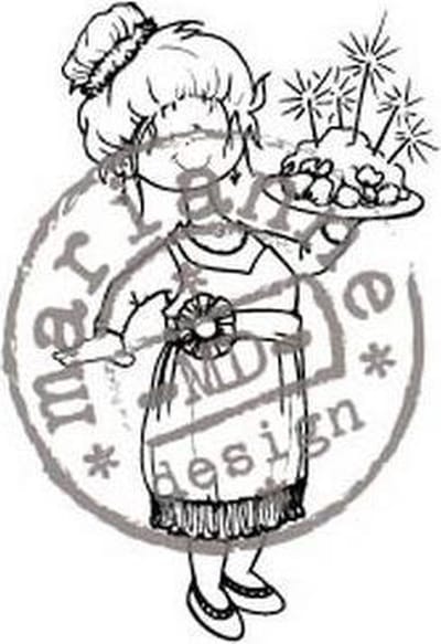 Marianne Design Hm9448 Clearstamp Kerst diner