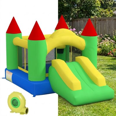 Springkasteel - Met glijbaan - Voor kinderen - 3-10 jaar - 300x180x160cm
