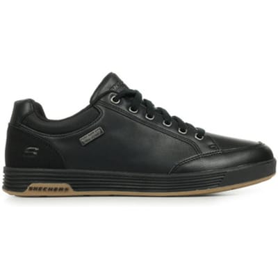Skechers Cavell Sparkman leren sneakers zwart