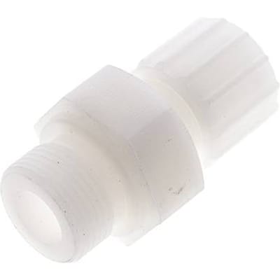 15x9mm & G3/4'' PVDF Rechte Knelfitting Buitendraad 10bar Kunststof en Polyamide