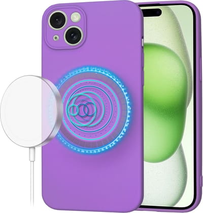 Hoesje geschikt voor Apple iPhone 15 Plus - Techsuit Soft Flex Silicone Back Cover - Geschikt voor MagSafe - Purple