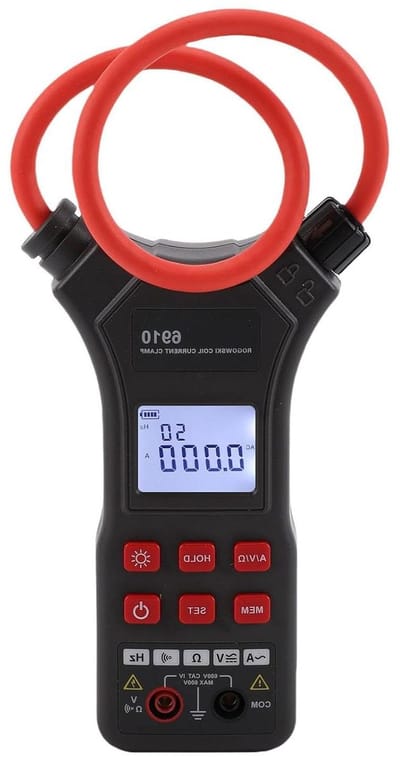 Flexibele Stroomtang - Digitale Meter - Elektra Meten - Hoog Meetbereik - 10.000 A - Zwart