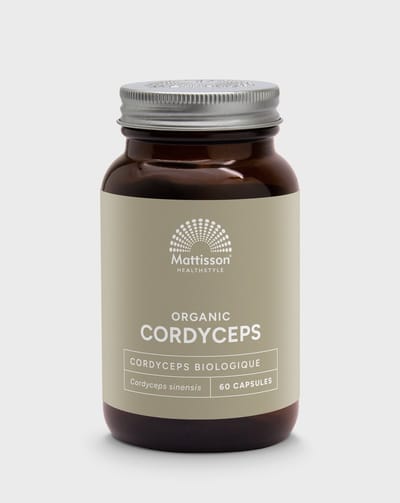 Mattisson - Biologische Cordyceps - Vegan Voedingssupplement - 525mg - 60 Capsules