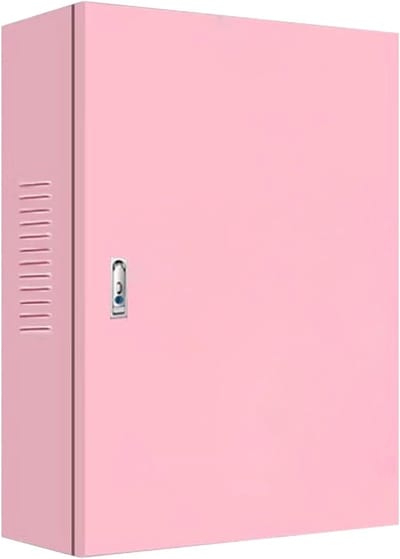 Beschermbox EV-lader - Laadpaal Behuizing - Lader Beveiligen - Afsluitbaar Antidiefstal - Medium - Zilver