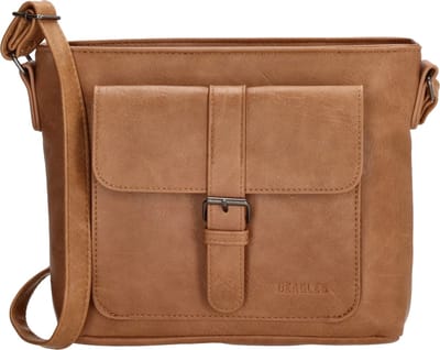 Beagles Carino Crossbody Schoudertas met Trendy Gesp - Taupe
