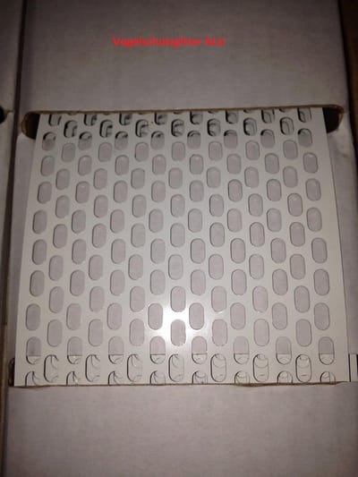 Aluminium Ventilatierooster met Gaas - Wit/Bruin - 100mm - Bescherming tegen Vogels