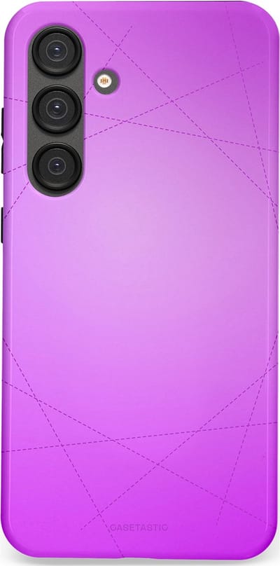 Casetastic Hoesje Geschikt voor Samsung S25 Plus - Stijlvolle Beschermende Duo-layer Case - Emily in het paars