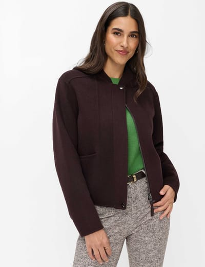 Brax Dames Jas  Style HAZEL brunette, donkerbruin, maat 38