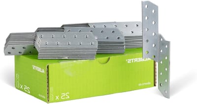 Sparanker Links - Houtverbinder - Houtverbindingen Maken - Sendzimir Verzinkt - 32x32x170mm - Staal