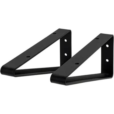 Duraline Plankdrager Contour S2 Staal Zwart 7x19cm
