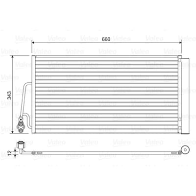 Condensator, airconditioning VALEO 814409