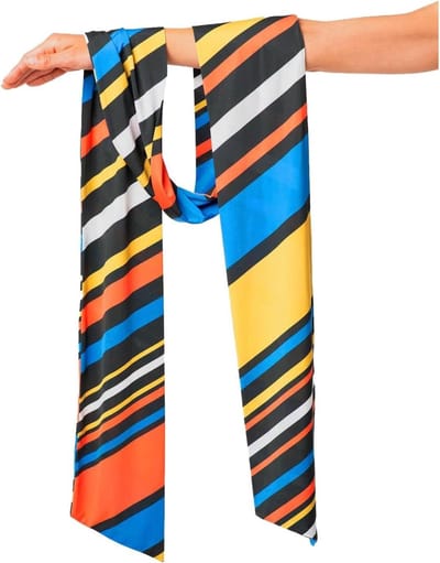 Dames sjaal - Clip sjaal - Zomerse outfit - Unieke print - N.v.t. - Multicolor