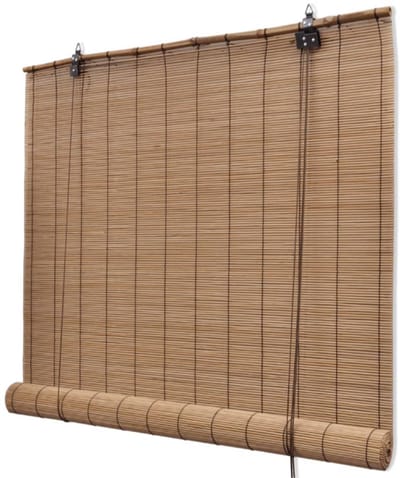 Rolgordijn 80x160 cm bamboe bruin