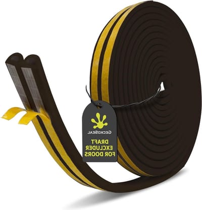 Type D Tochtstrip voor Deuren - Zelfklevende Tochtstrip - Deur- en Raamafdichting 10M