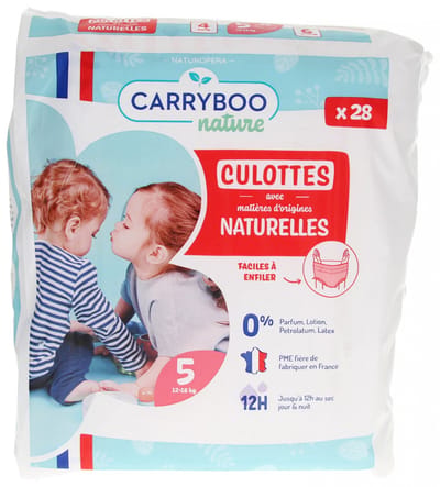 Carryboo Natural Slipjes 28 Slipjes Maat 5 (12-18 kg)
