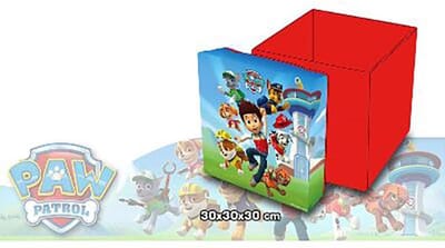 “Paw Patrol Opbergdoos – 31 x 31 x 33 cm – Speelgoedbox – Opvouwbare Opbergbox voor Kinderen – Blauw – Nickelodeon”
