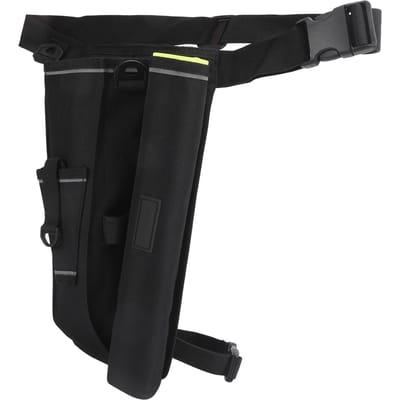 Sac de Taille Multifonction pour Canne à Pêche, Sac de Jambe, Support de Canne à Pêche black