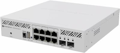 Managed L3 Smart Switch met 8x 2.5G Ethernet Poorten en 2x SFP+ Glasvezelpoorten