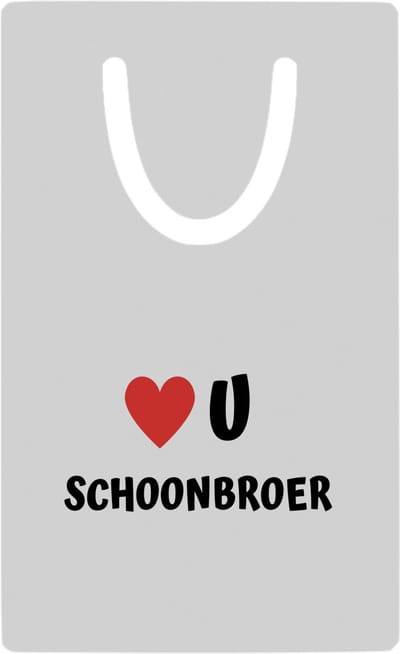 Hacebo® - love u schoonbroer metalen boekenlegger - Broer - de liefste schoonbroer - verjaardag - cadeautje voor broer - broer artikelen - kado - geschenk Bladwijzer boekenleggers - 7.6 cm x 5cm
