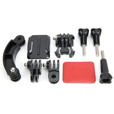 Draagbare Sportcamera Fietsvideo Bevestigingsbeugel Helm Camera Mount Set Accessoire black