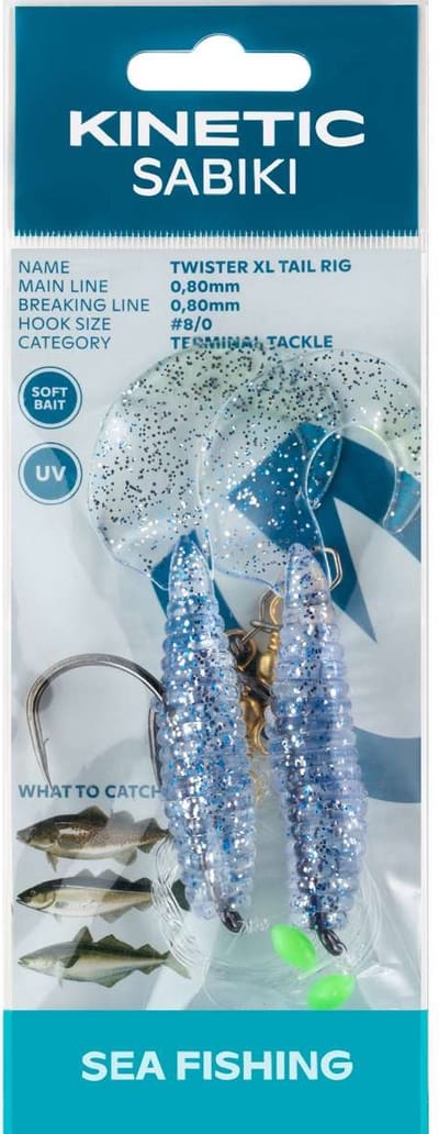 Kinetic Twister onderlijn | Blue Silver