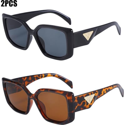 Nieuwe Luxe Designer Zwarte Zonnebril Vierkante Zonnebril Voor Mannen En Vrouwen Premium Tinten gray