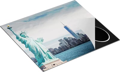 Chefcare Inductie Beschermer Vrijheidsbeeld in New York - 60x50 cm - Afdekplaat Inductie - Kookplaat Beschermer - Inductie Mat