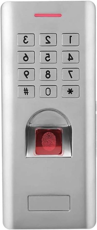 Toegangscontrole Systeem - Vingerafdruk Scanner - Gebouw Beveiligen - Waterdicht IP66 Ontwerp - 15 x 8 x 7 cm - Zwart