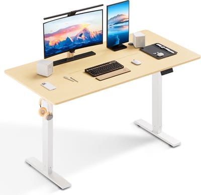 Zit-sta bureau 160 x 80 cm - Elektrisch in hoogte verstelbaar 70-117 cm - Anti-botsingstechnologie