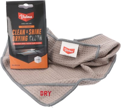 Valma Microvezel Droogdoek – Super absorberend – Droogt krasvrij & pluisvrij - Veilig voor lak en glas – Voor ieder oppervlak - Afmeting 40x40cm