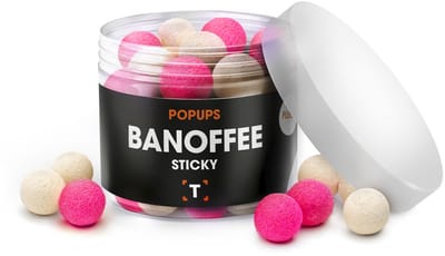 Sticky Banoffee Pop-ups - 12MM - Pop up Boilies - Pop Ups Karper - Pop Ups Vissen- Boilie Popups- Karper Aas - Karper Vissen - Karper Voer - Karpervissen