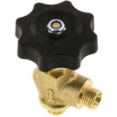 G 1/4'' Messing Haakse Kogelkraan 40 bar met Handwiel