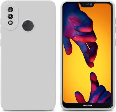 Cadorabo Hoesje geschikt voor Huawei P20 LITE 2018 / NOVA 3E in FLUID WIT - Beschermhoes gemaakt van flexibel TPU silicone Cover Fluid Case