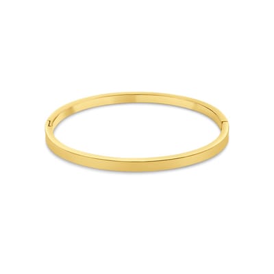 CO88 Collection 8CB-91376 – Armband Dames – Glad Design – Goudkleurig – 4 mm – Cadeau voor Vrouwen