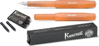 Kaweco Vulpen Sport Frosted MANDARIN (EXTRA FINE) met extra doosje vullingen